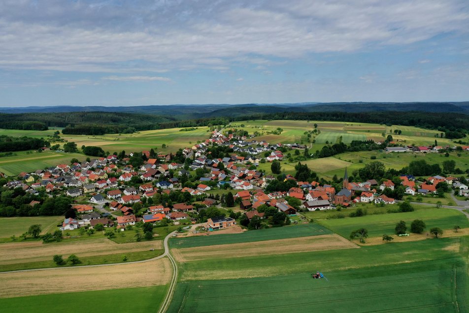 Luftbild Schloßau